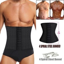 Men's Tummy Belly Fat Burn Body Shaper Compression Waist Trimmer For Weight Loss