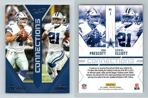 Dak Prescott & Ezekiel Elliott #1 Prestige Football 2017 Panini Connections Card - Picture 1 of 1