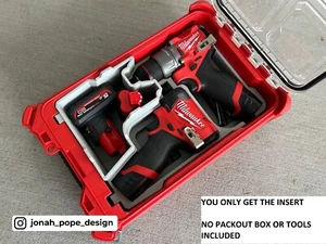 Milwaukee Packout M12 Drill & Impact Gen 3 Insert Tray ( INSERT ONLY ) - Picture 1 of 5