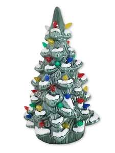 Burton & Burton Decor Ceramic Lighted Christmas Tree, New - Picture 1 of 10