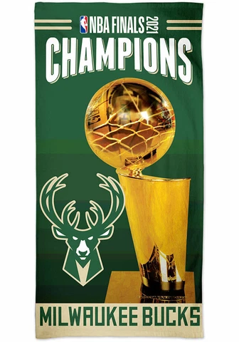 Milwaukee Bucks Spectra 2021 NBA Champions 30 x 60 Beach Towel Cover