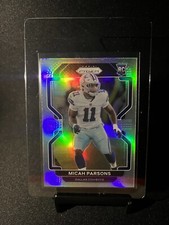 2021 prizm micah parsons silver rc #382 Very Clean Card! Dallas Cowboys