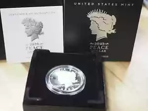 2023 S PP PEACE DOLLAR MIT COA UND OVP - Bild 1 von 4