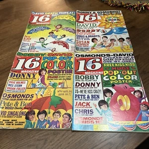 16 Magazine Lot of 4 David Cassidy Donny Osmond Brady Bunch Bobby Sherman BONUS - Picture 1 of 24
