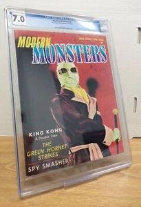 Modern Monsters #4 1966 Invisible Man Poster King Kong CGC 7.0 061621DBGD - Picture 1 of 3