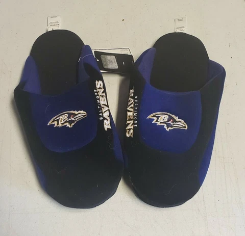 NFL Baltimore Ravens unisex  Slippers size small Team Colors bew with tags Cover