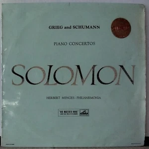 HMV ASD 272 ED 1 UK GRIEG / SCHUMANN - PIANO CONCERTOS SOLOMON 1959 STEREO LP - Picture 1 of 4