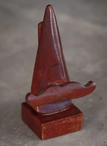 Soporte para gafas con forma de nariz de madera DE COLECCIÓN - Imagen 1 de 6