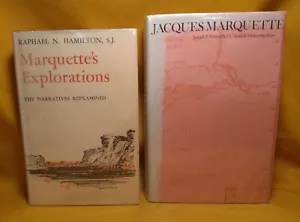 Jacques Marquette 2 book lot First Editions Jesuit Missionary Explorer Catholic - Imagen 1 de 17