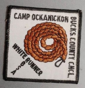 BSA CAMP OCKANICKON   BUCKS COUNTY COUNCIL   WHITE RUNNER - Picture 1 of 1