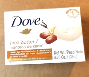 Dove Shea Butter Vanilla Scent Moisturizing Cream Beauty Soap Bar 135G | 4.75oz - Picture 1 of 8