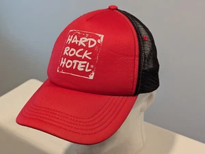 Hard Rock Hotel Las Vegas Hat Cap Adjustable SnapBack Mesh Red/Pink - Picture 1 of 10