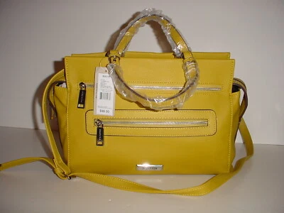 BOLSO MONEDERO DE CUERO VEGANO KENNETH COLE REACTION AVENTURER - DORADO - NUEVO CON ETIQUETAS Foto 1 de 4