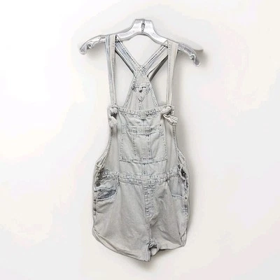 Mono vaquero Miou Muse corto para mujer talla L desteñido bolsillos delanteros y traseros Foto 1 de 4