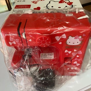 Sanrio Hello Kitty JANOME KT-R red Compact Electric Sewing Machine Working w/box - Picture 1 of 2