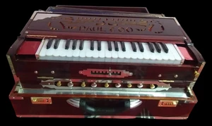 Harmonium Scale Changer 9 scale 3 Line Premium Palitana Reed Mahagony Color - Picture 1 of 10