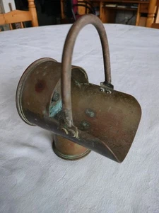 Vintage WW2 Brass 75mm Shell 1942 Trench Art Miniature Coal Scuttle Base 2 Pr. - Picture 1 of 19