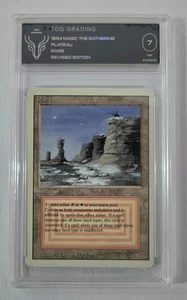 Magic The Gathering: MTG 1994 Plateau Revised Edition (3ED) Graded TCG NM 7 - Picture 1 of 2