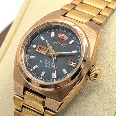 Orient Watch Automatic Three Star Ladies Gold Vintage Model 4620 E62267Y - image 1 of 4