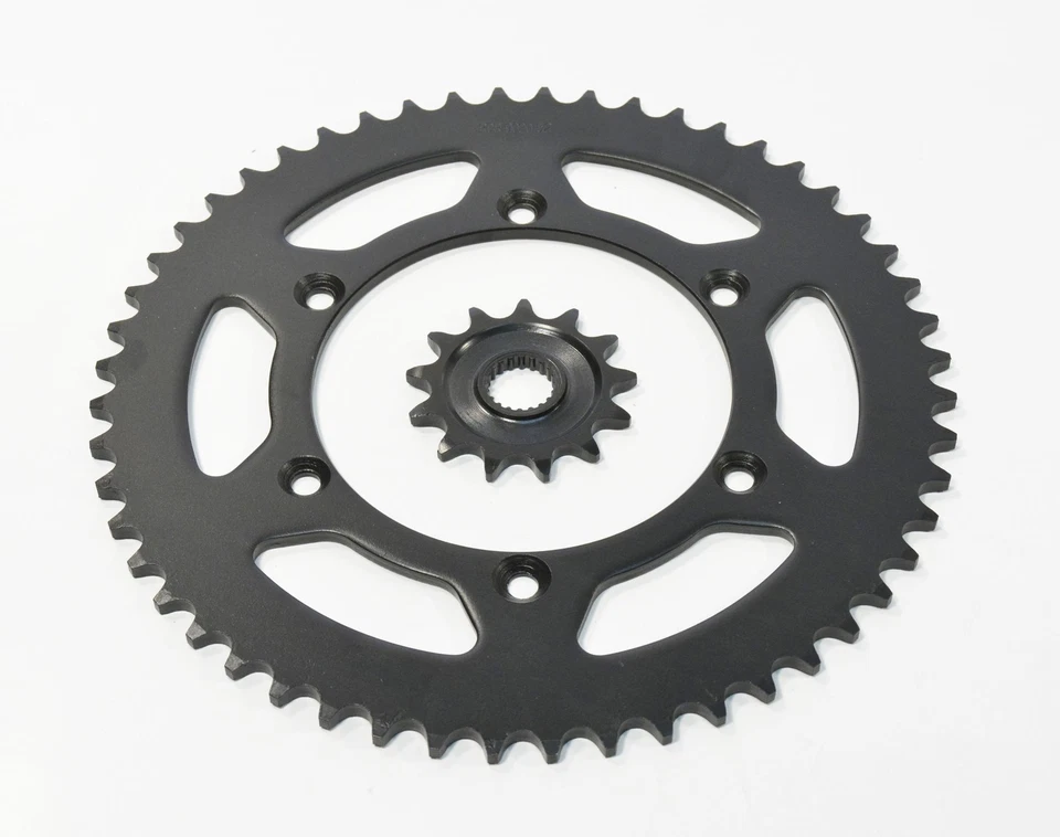 Piñones para Yamaha WR250F 2001-2013 delanteros y traseros negros 13/52 Foto 1 de 3