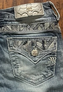 Miss Me Youth Medium blue Jeans Size 16 - Picture 1 of 6