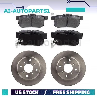 Rotores y pastillas de freno de disco trasero Honda Prelude 1992 1993 1994 1995 1996 Foto 1 de 4