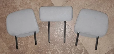2010-2015 Toyota Prius Sedan Rear Seat Light Gray Cloth Head Rest Set of 3  - Изображение 1 из 4