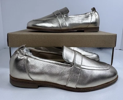 Andre Assous Cedar 7 Women Shoes Gold Metallic Slip On Flats Foto 1 de 4