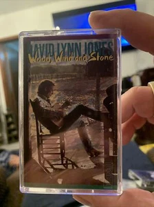 DAVID LYNN JONES Wood, Wind and Stone Cassette VG+ Country Christian Music - Picture 1 of 3