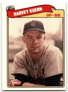 1989 Swell Baseball Greats Harvey Kuenn Detroit Tigers #9