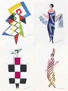 Sonia Delaunay photo A4 fashion illustration 3 - Picture 1 of 1