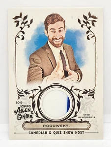 SCOTT ROGOWSKY RELIC ~ 2018 TOPPS ALLEN & GINTER'S #FSRA-SR ~ COMEDIAN QUIZ SHOW - Picture 1 of 2