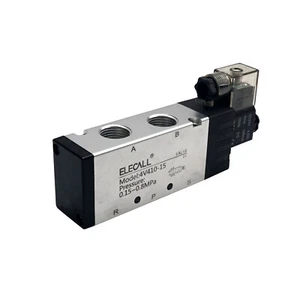 12VDC 4V410-15 5 Ports 2 Position Single Solenoid Pneumatic Air Valve 1/2" BSPT - Picture 1 of 7