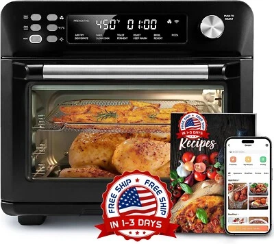 Horno 26 Qt Freidora De Aire 1800W Electrico Grande Digital Para Cocina Encimera - Image 1 of 4