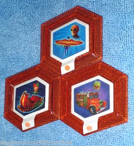 3- DISNEY INFINITY CAPTAIN HOOK'S SHIP CONDOR WING GLIDER ELECTRIC MAYHEM BUS - Picture 1 of 1