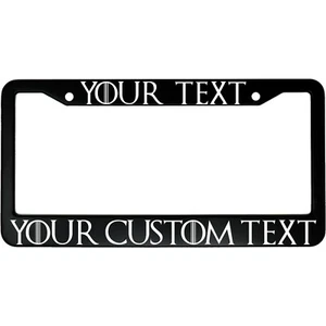 Game of Thrones Custom Personalized Aluminum Car License Plate Frame - Picture 1 of 6