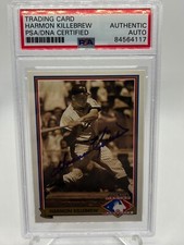 Harmon Killebrew 1991 Upper Deck Heroes of Baseball Signed Autograph PSA DNA *7