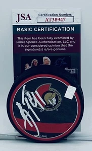 Vladimir Tarasenko signed Ottawa Senators Reverse Retro Puck autographed JSA COA - Picture 1 of 2
