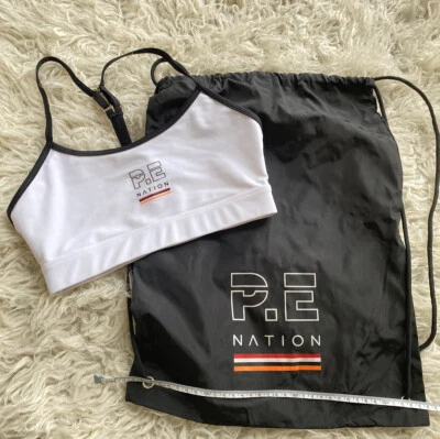 PE NATION Crop Sports Bra Size XS & Gym Bag - image 1 of 4