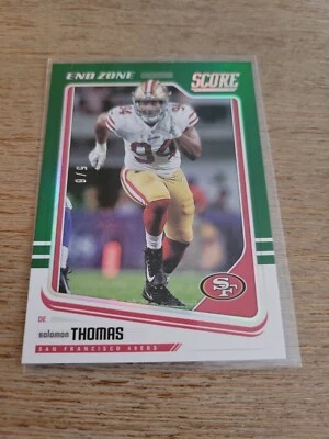 #5/6 Solomon Thomas 2018 Score Green End Zone #288 49ers Jets Stanford - Image 1 of 2
