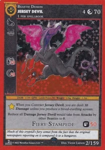 METAZOO CRYPTID NATION 2ND EDITION - JERSEY DEVIL - FULL HOLO - 2/159 NM+ - Bild 1 von 1
