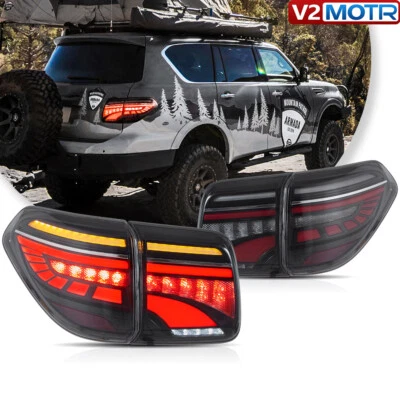 Conjunto completo de luces traseras LED con puesta en marcha para Nissan Armada Patrol Y62 2010-2020 Foto 1 de 4