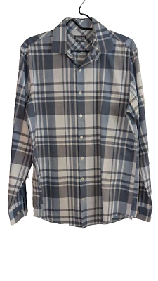 Kenneth Cole Reaction Calce Ajustado Cuadros Clásico Para Hombre Camisa de Vestir Cuello 15.5 34-35 Foto 1 de 4