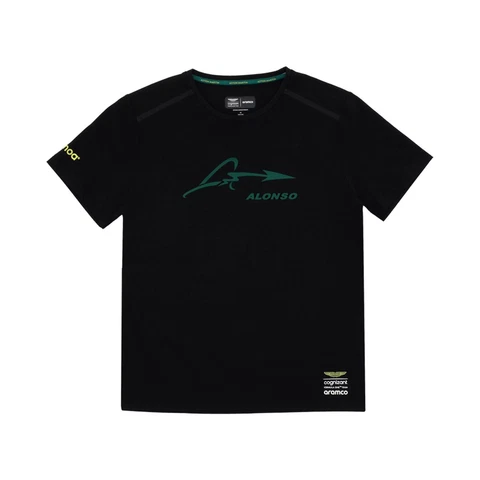2023 Aston Martin UK F1 Mens Alonso Kimoa T-shirt black size XXL Cover