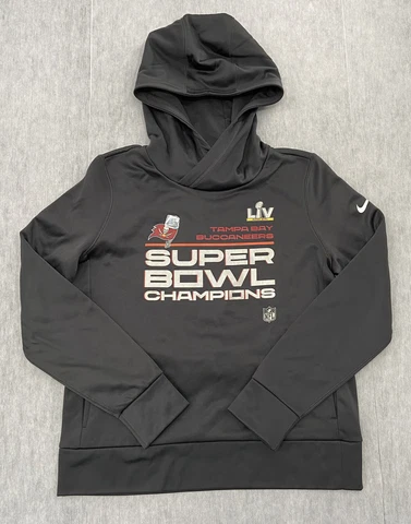 Tampa Bay Buccaneers Sweater Womens Medium Gray Nike Super Bowl Champions Ladies Cover
