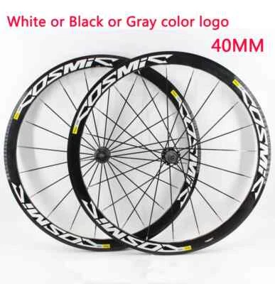 700C Depth 40mm Road Bike Wheelset Clincher Rim Center Lock Bicycle Wheels - Image 1 of 4