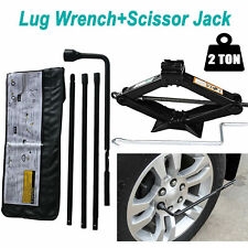 Spare Tire Tools Lug Wrench Kit+Scissor Jack For Chevy Silverado & GMC Sierra 14