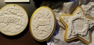 Franklin Mint Porcelin Ornaments 12 Days Of Christmas 1980-1982 Lot of 3 - Picture 1 of 5
