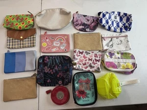 Lot of 16 Makeup Pouches - Ipsy, Estée Lauder, Benefit, Clinique, Drunk Elephant - Picture 1 of 6