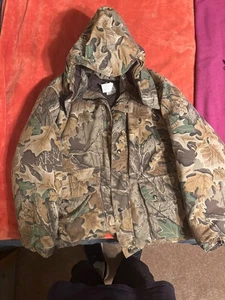 REDHEAD Men's Camo Jacket-Hooded & Lined-Size 2XL-Realtree-Thick- 50-52Chest-USA - Picture 1 of 3